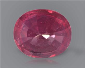 Natural Ruby (manik) Heated Treated Certified 3.43 CTS... ( 89361 )
